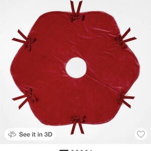 Studio McGee Red Velvet Tree Skirt